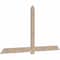 Ekena Millwork Eugene Smooth Timber Gable Bracket, Douglas Fir, 96"W x 52"H x 1 1/2"D x 5 1/2"F, 13/12 Pitch GBW096X52X0206EUG00SDF - alternate 4